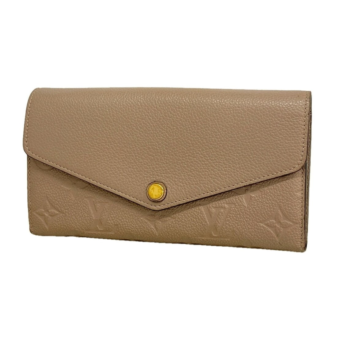 Louis Vuitton Monogram Empreinte Portefeuille Sarah Long Wallet M68708 Tourtrelle Women's