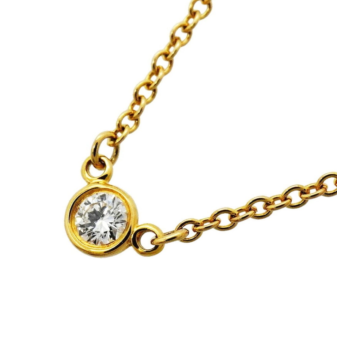 Tiffany & Co. By the Yard Necklace, 1PD (18K Yellow Gold) Diamond, Women's