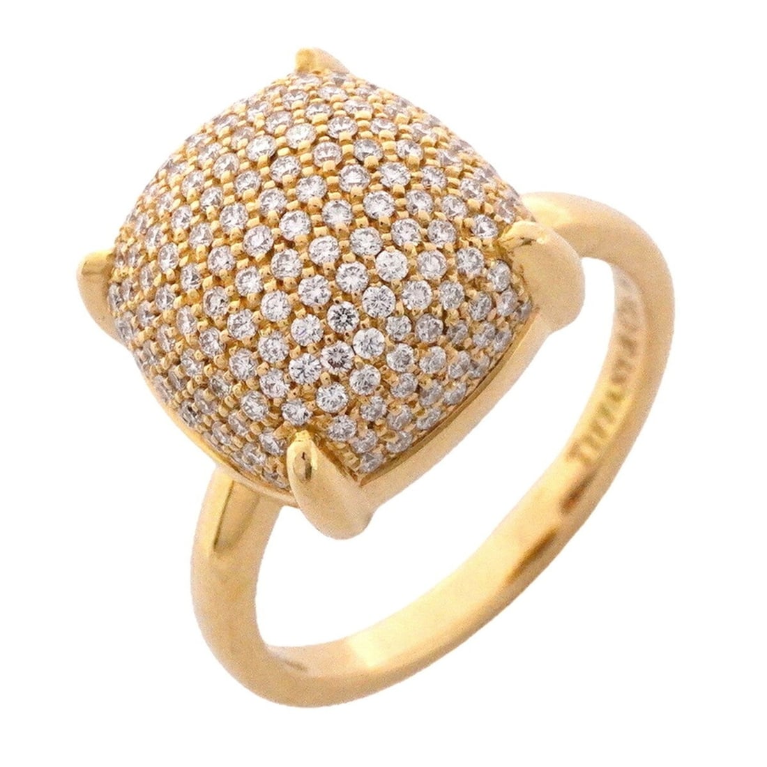 Tiffany & Co. Sugar Stack Ring, 18K Yellow Gold, Diamond, Size 14, Women's: --- Catalog ---Category: SizeJP Size: 14US Size: 7Category: DesignType: Band ringStone: DiamondGender: WomenMaterial: Yellow gold (18K)Category: GeneralBrand: Tiffany--- Item List ---Section: Conditio