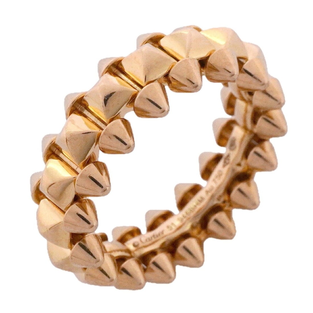 Cartier Crush Ring, 18K Pink Gold, Size 51, Ladies' (1 of 14)