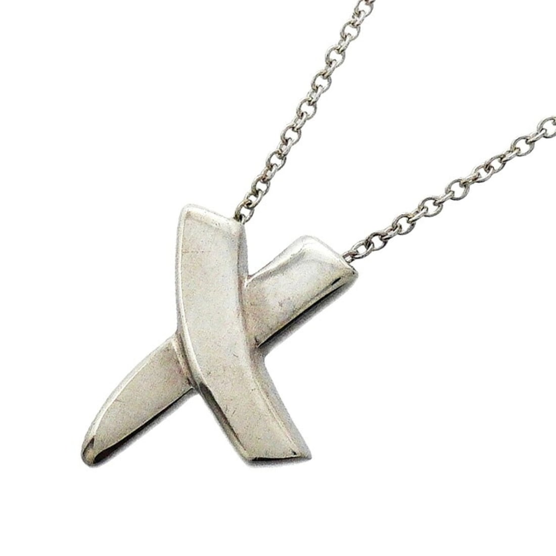 Tiffany & Co. Kiss necklace, sterling silver 925, for women.