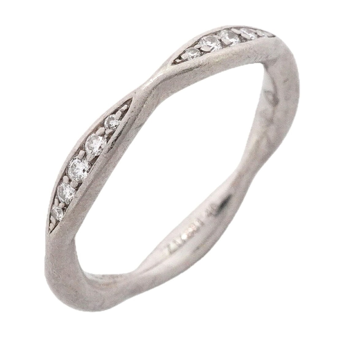 Chanel Camellia Ring, Pt950 Platinum, Diamond, Size #46, Women's (1 of 12)