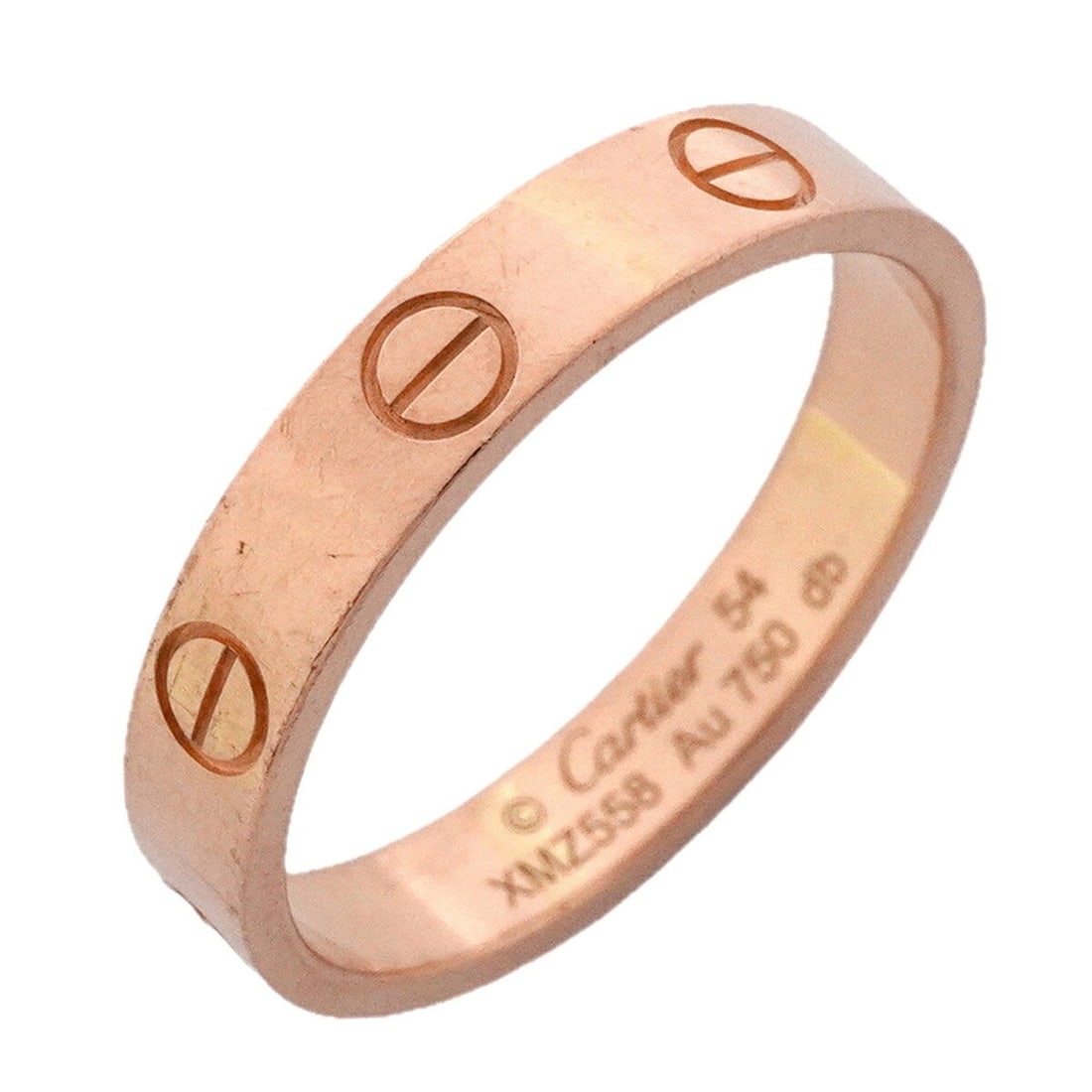 Cartier Mini Love Ring, 18K Pink Gold, Size 54, Women's