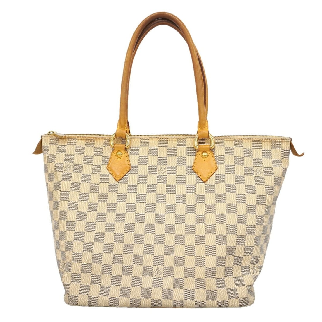 Louis Vuitton Damier Azur Saleya MM Tote Bag N51185 White Women's P3413131