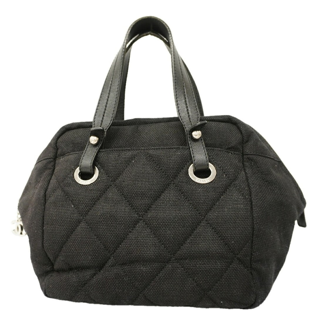 Chanel Paris Biarritz Tweed Tote Bag, Black, Women's, P3393732