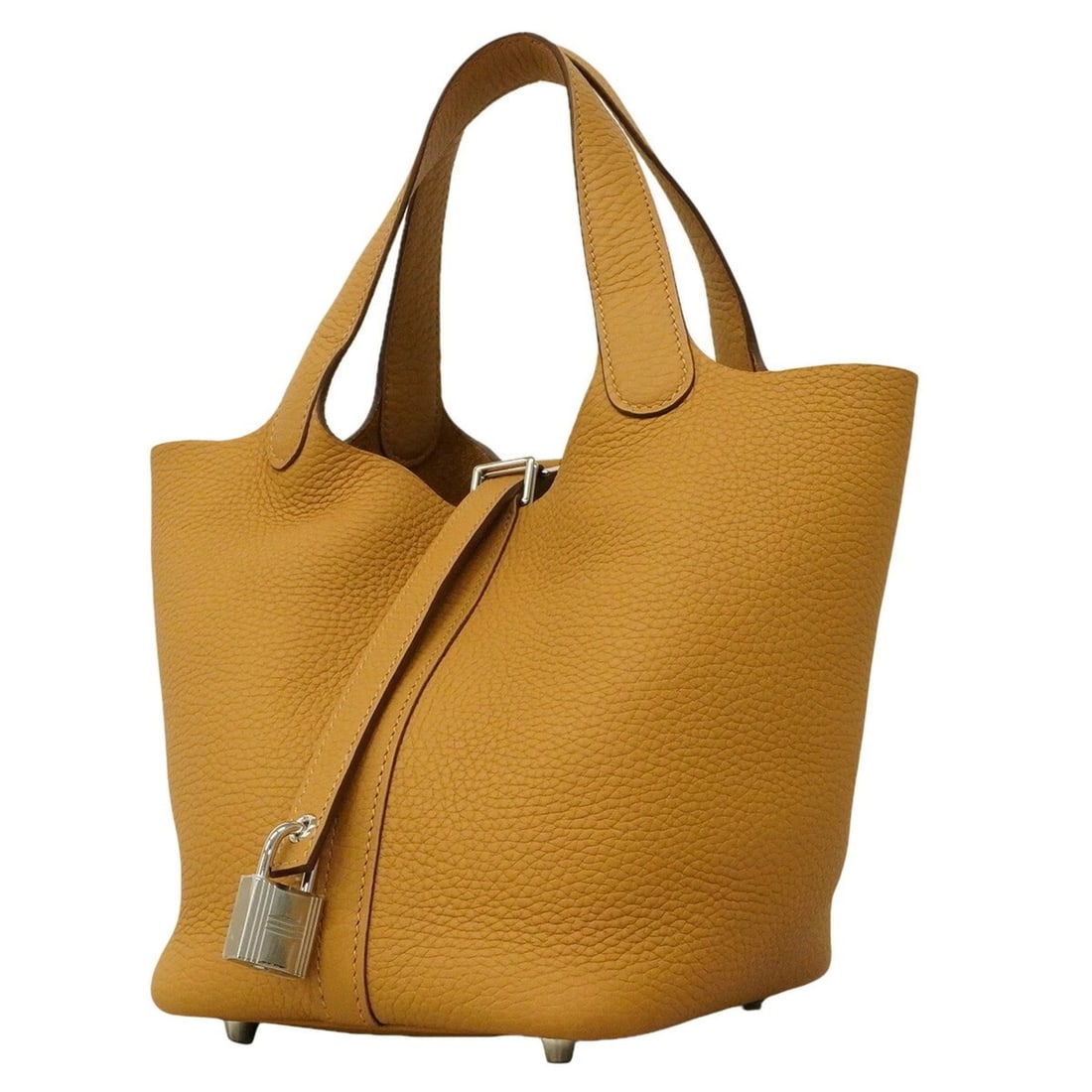Hermes Picotin Lock PM Handbag, Taurillon Clemence Leather, Biscuit G Stamp, Women's, P3388166