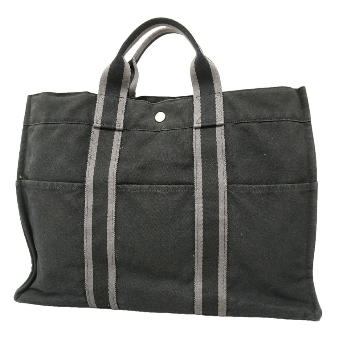 Hermes Fourre-Tout MM Canvas Tote Bag, Black, Men's/Women's, P3383972: --- Catalog ---Category: SizeSize (HxWxD): 31.5cm x 42.5cm x 10cm / 12.4'' x 16.73'' x 3.93''Category: DesignType: Tote bagColor: BlackGender: Men,WomenMaterial: Canvas Hardware Color: SilverCategory: