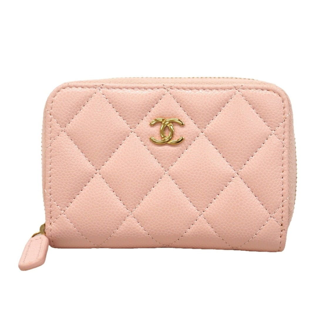 Chanel Matelassé Caviar Leather Wallet/Coin Case, Pink, Women's: --- Catalog ---Category: SizeSize (HxWxD): 7.5cm x 10.5cm x 2cm / 2.95'' x 4.13'' x 0.78''Category: DesignType: Coin purse/coin caseColor: PinkGender: WomenMaterial: Grained Calfskin Category: General