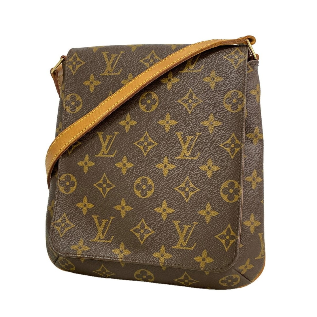 Louis Vuitton Monogram Musette Salsa Short Strap Shoulder Bag M51258 Brown Women's