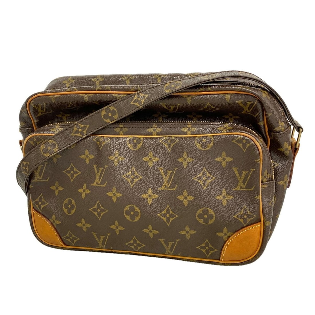 Louis Vuitton Monogram Nile Shoulder Bag M45244 Brown Women's: --- Catalog ---Category: SizeSize (HxWxD): 20cm x 28cm x 12cm / 7.87'' x 11.02'' x 4.72''Category: DesignType: Shoulder bagColor: BrownGender: WomenCategory: GeneralMPN: M45244Brand: Louis Vuitton--- 