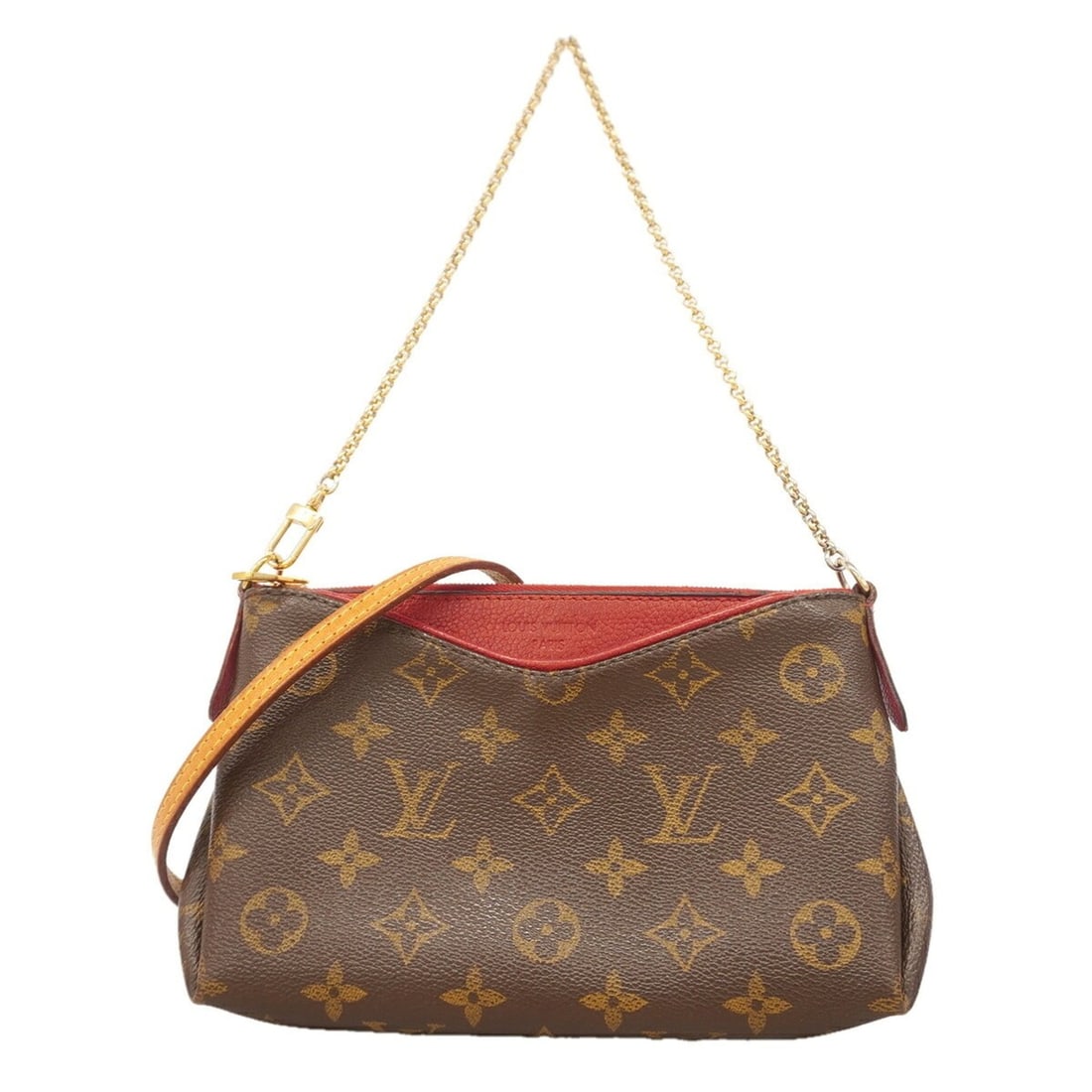Louis Vuitton Monogram Pallas Clutch Handbag M41638 Brown 2-way bag for women: --- Catalog ---Category: SizeSize (HxWxD): 12.5cm x 21cm x 5cm / 4.92'' x 8.26'' x 1.96''Category: DesignType: HandbagColor: BrownGender: WomenCategory: GeneralMPN: M41638Brand: Louis Vuitton--- Item 