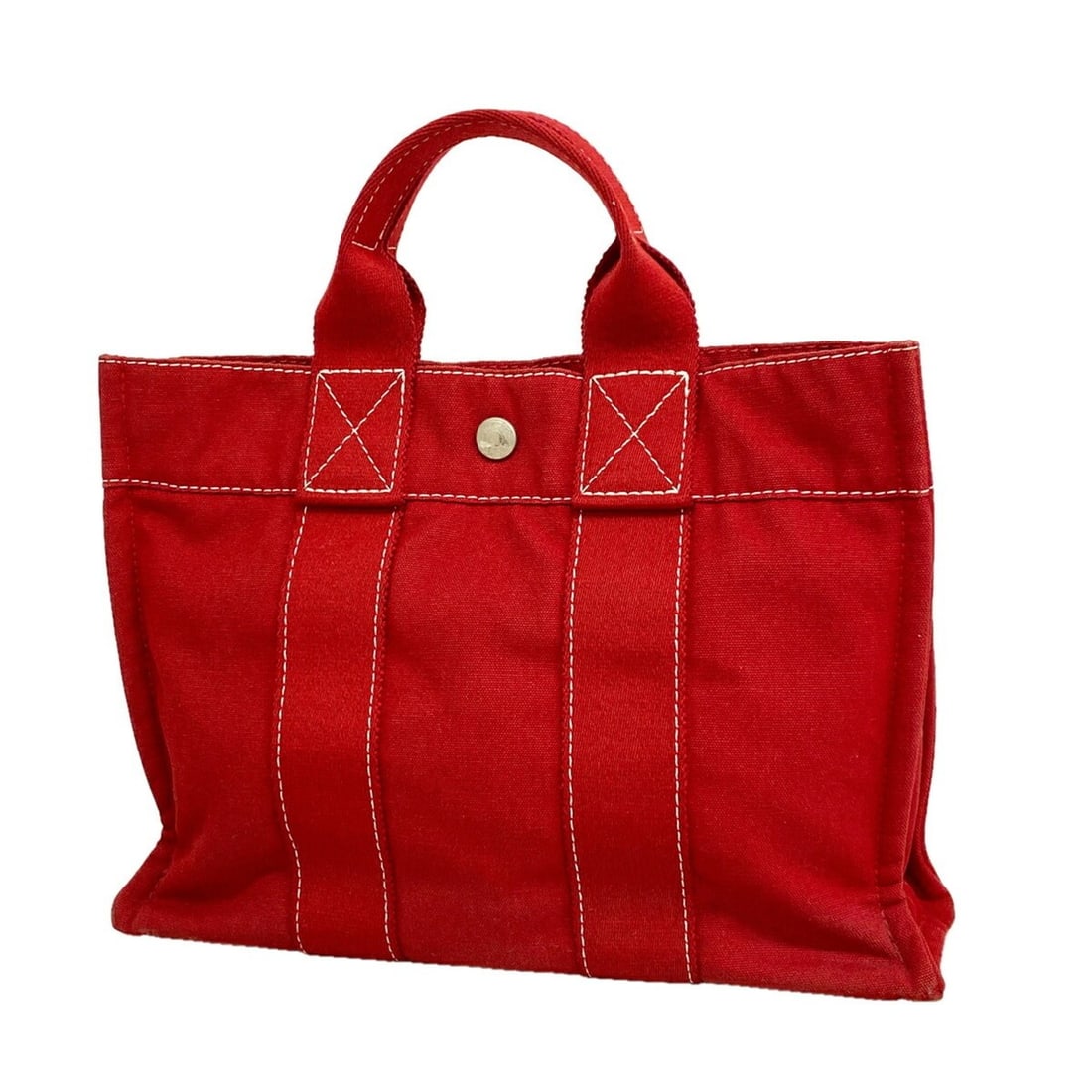 Hermes Deauville PM Canvas Tote Bag, Red, Women's: --- Catalog ---Category: SizeSize (HxWxD): 23cm x 30.5cm x 8cm / 9.05'' x 12'' x 3.14''Category: DesignType: Tote bagColor: Red colorGender: WomenMaterial: Canvas Hardware Color: SilverCategory: Gener