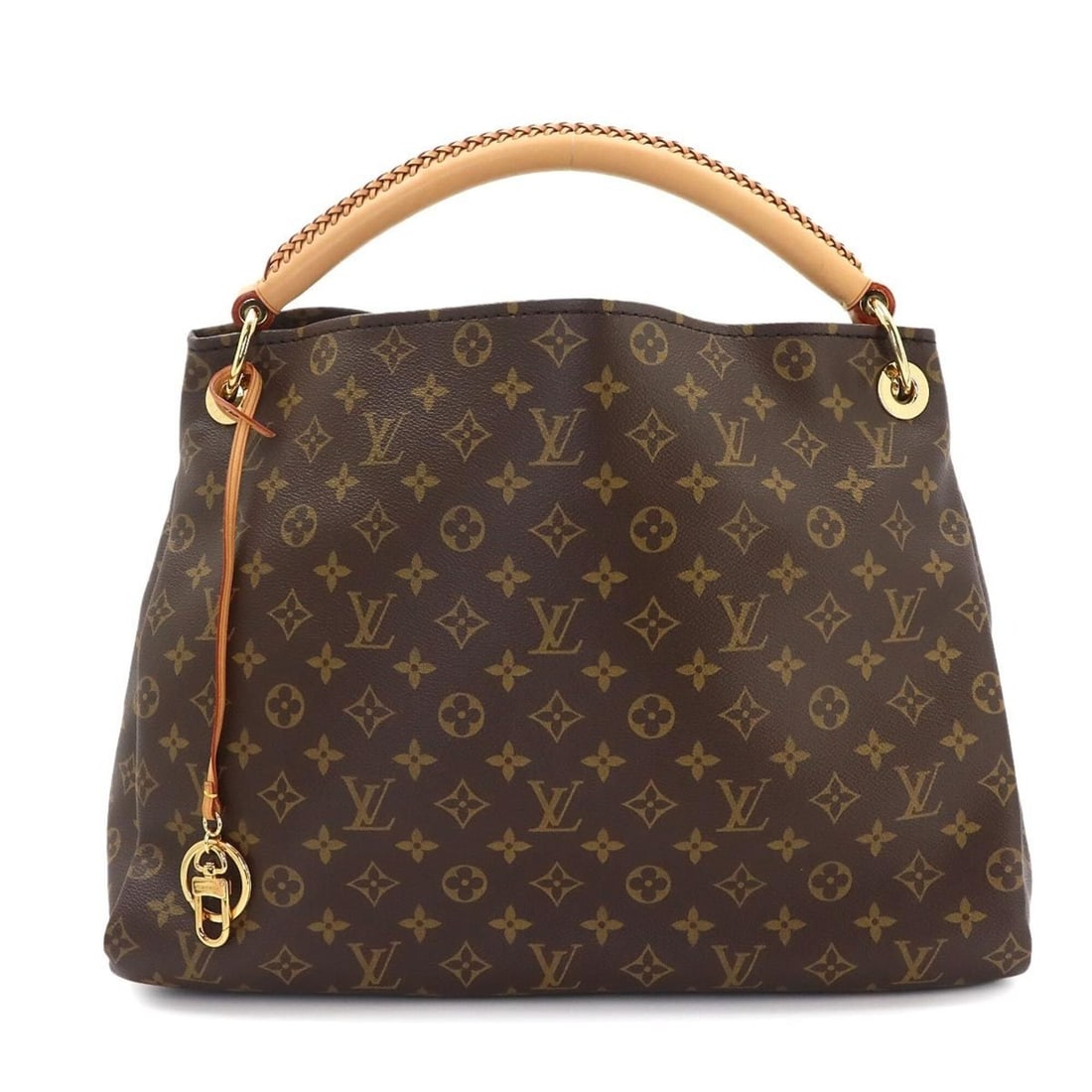 Louis Vuitton LOUIS VUITTON Monogram Artsy MM Shoulder Handbag Brown M40249 Gold Hardware (1 of 13)