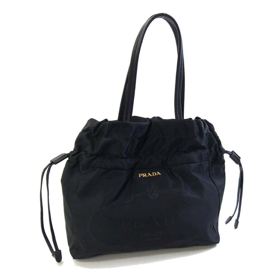 Prada Tote Bag BN1758 Black Leather Women's PRADA