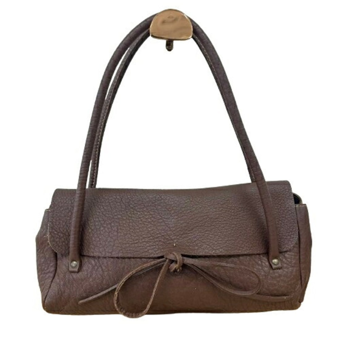 Miu Miu Miu Witch Shoulder Bag, Leather, Brown, RR0330, Women's