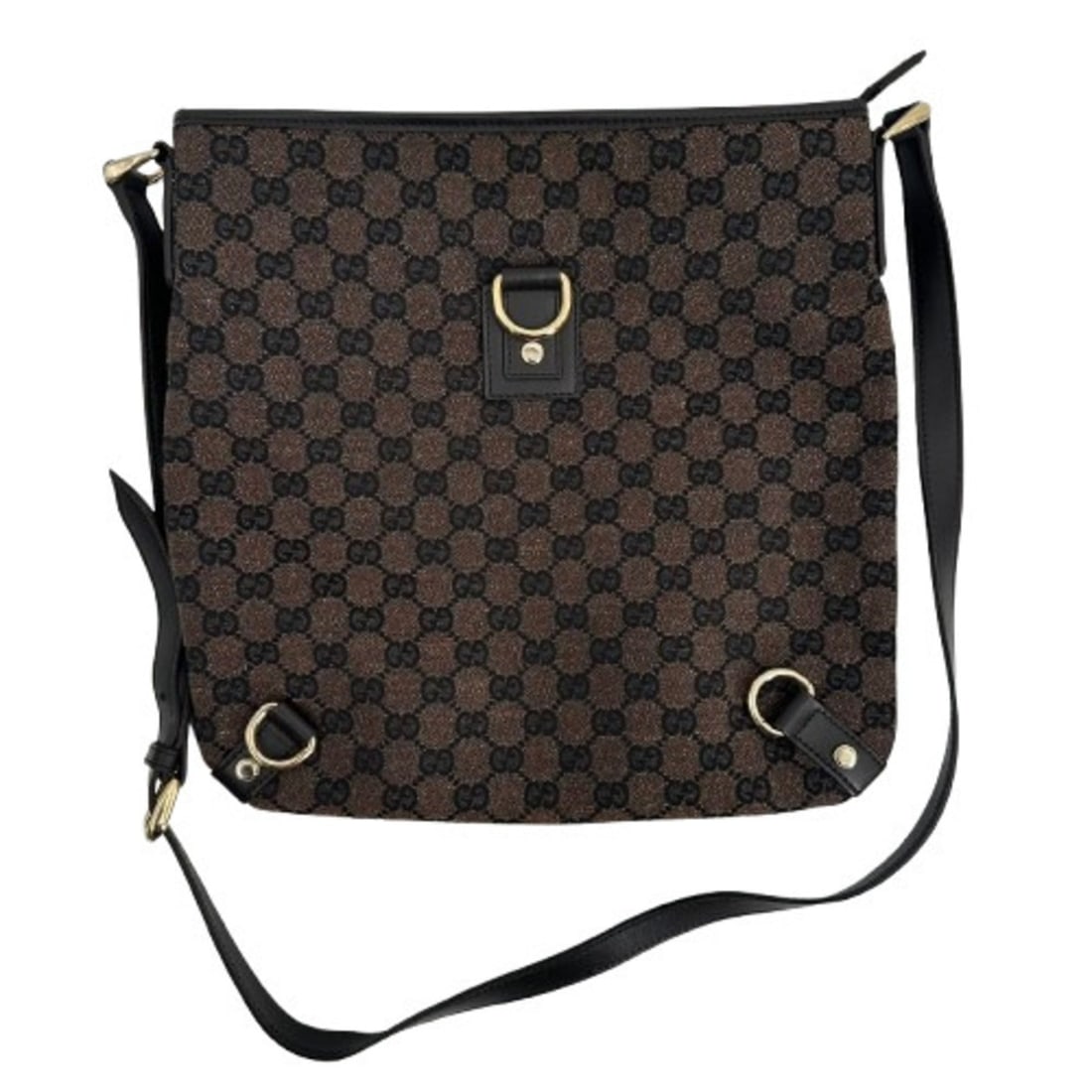 GUCCI 272400 Abbey GG Canvas Shoulder Bag Brown