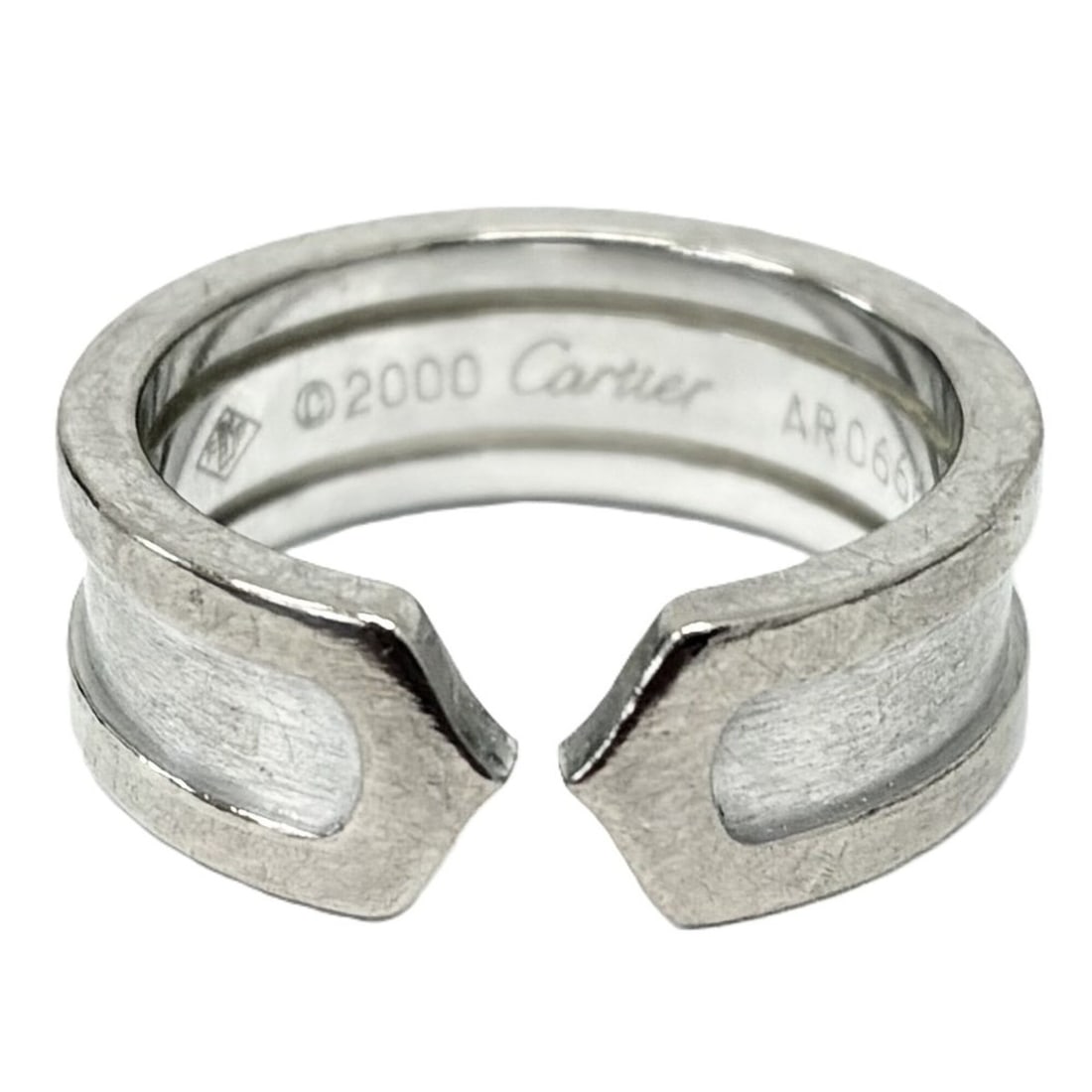 Cartier C2 Ring, 750 Gold, 18K, 7.78g.: --- Catalog ---Category: SizeWidth: 7mm / 0.28''JP Size: 10US Size: 5.5Category: DesignType: Band ringColor: SilverGender: WomenMetal Purity: 18KCategory: GeneralLine: C2Brand: Cartier--- Item List --