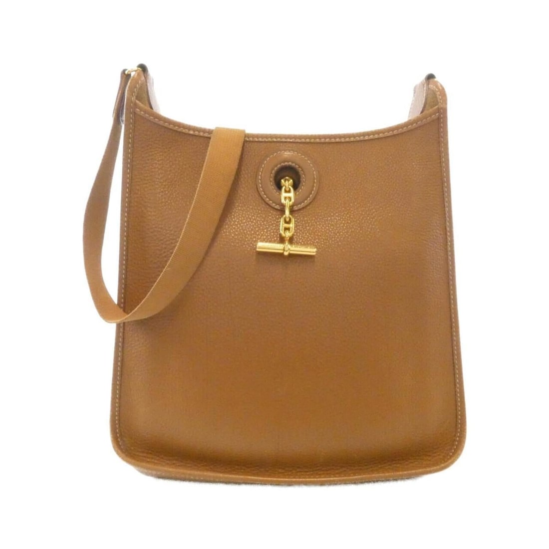 Hermes Vespa PM 030237CC Shoulder Bag: --- Catalog ---Category: SizeSize (HxWxD): 31cm x 27cm x 8cm / 12.2'' x 10.62'' x 3.14''Category: DesignType: Shoulder bagColor: GoldGender: WomenMaterial: Togo leather Hardware Color: GoldCategory: