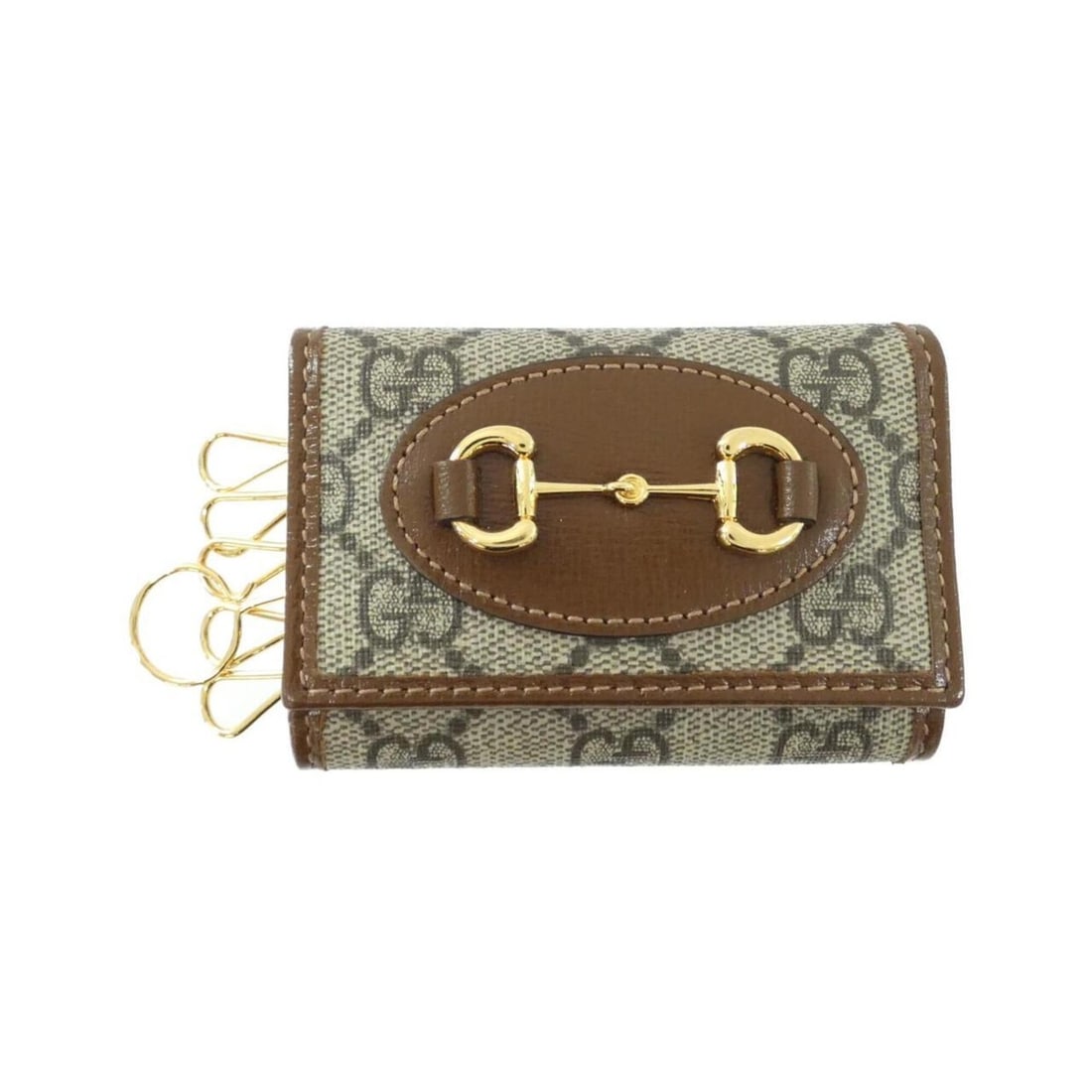 Gucci HORSEBIT 1955 671785 92TCG Key Case: --- Catalog ---Category: DesignType: KeycaseColor: Beige, BrownGender: WomenMaterial: GG Supreme Category: GeneralMPN: 671785 92TCGBrand: GucciCategory: Physical PropertiesSize (HxWxD): 9.5cm x 6.5cm 