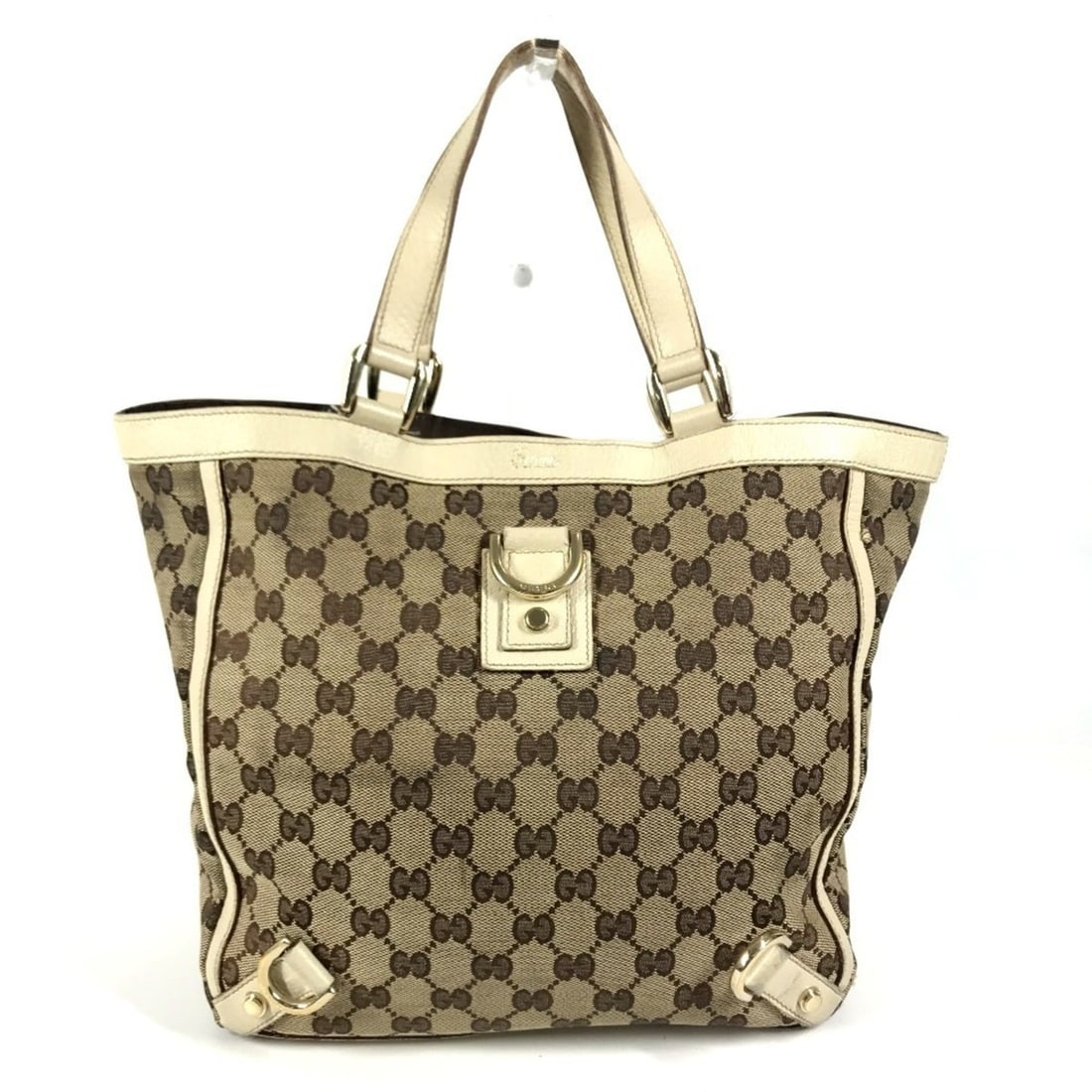 GUCCI 130739 GG Logo Shoulder Tote Bag, Canvas Leather, Men's/Women's, Beige: --- Catalog ---Category: SizeSize (HxWxD): 23.5cm x 27cm x 10cm / 9.25'' x 10.62'' x 3.93''Category: DesignType: Shoulder bag, Tote bagColor: Beige, IvoryGender: Men,Women,UnisexMaterial: GG canvas , 