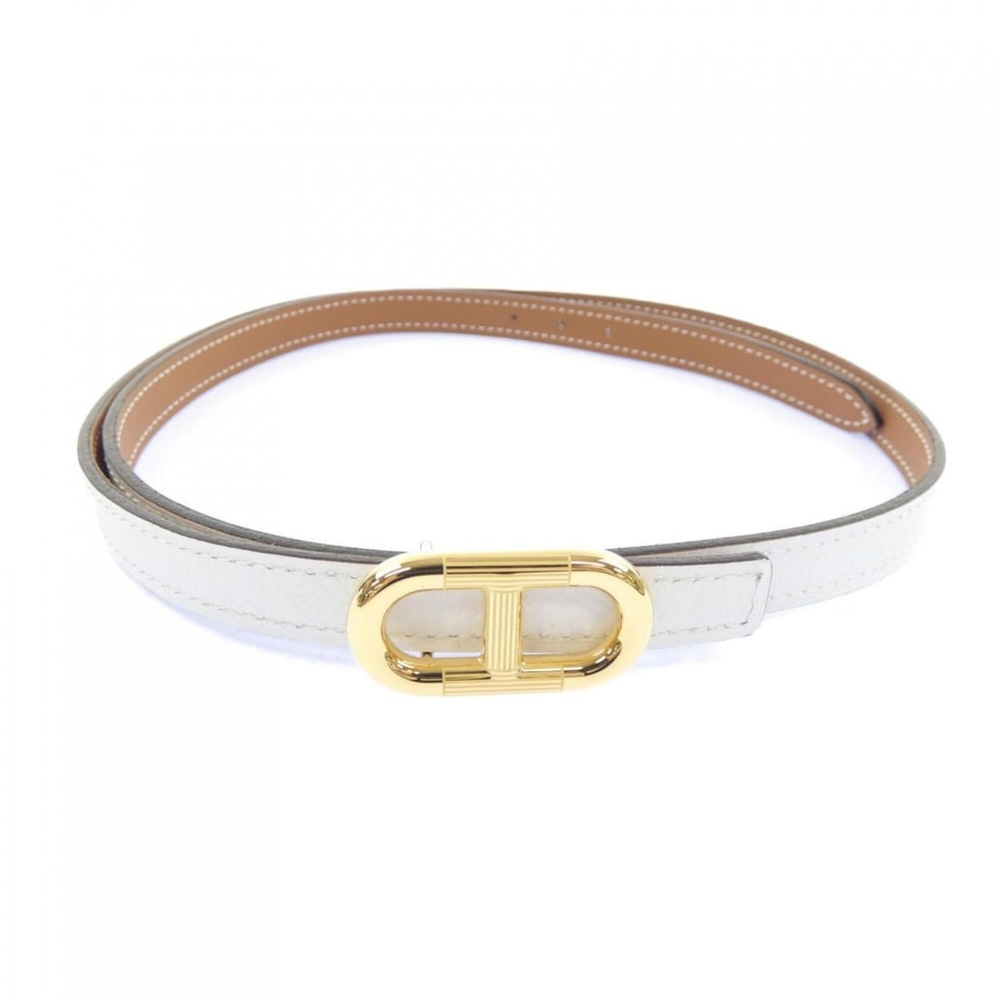 Hermes Maillon H 13mm Reversible Belt: --- Catalog ---Category: SizeWidth: 1cm / 0.39''Length: 78cm - 81cm / 30.7'' - 31.88''Category: DesignType: Standard beltColor: Brown, WhiteGender: WomenCategory: GeneralBrand: Hermes--- Item List ---