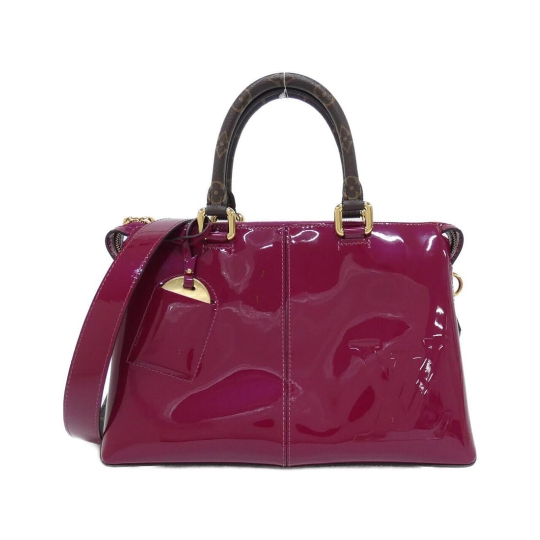 Louis Vuitton Monogram Vernis Miroir Tote Bag M54640: --- Catalog ---Category: SizeSize (HxWxD): 22cm x 31cm x 13cm / 8.66'' x 12.2'' x 5.11''Category: DesignType: HandbagColor: Magenta, PinkGender: WomenMaterial: Leather Leather/Fur Type: Enamel Leather