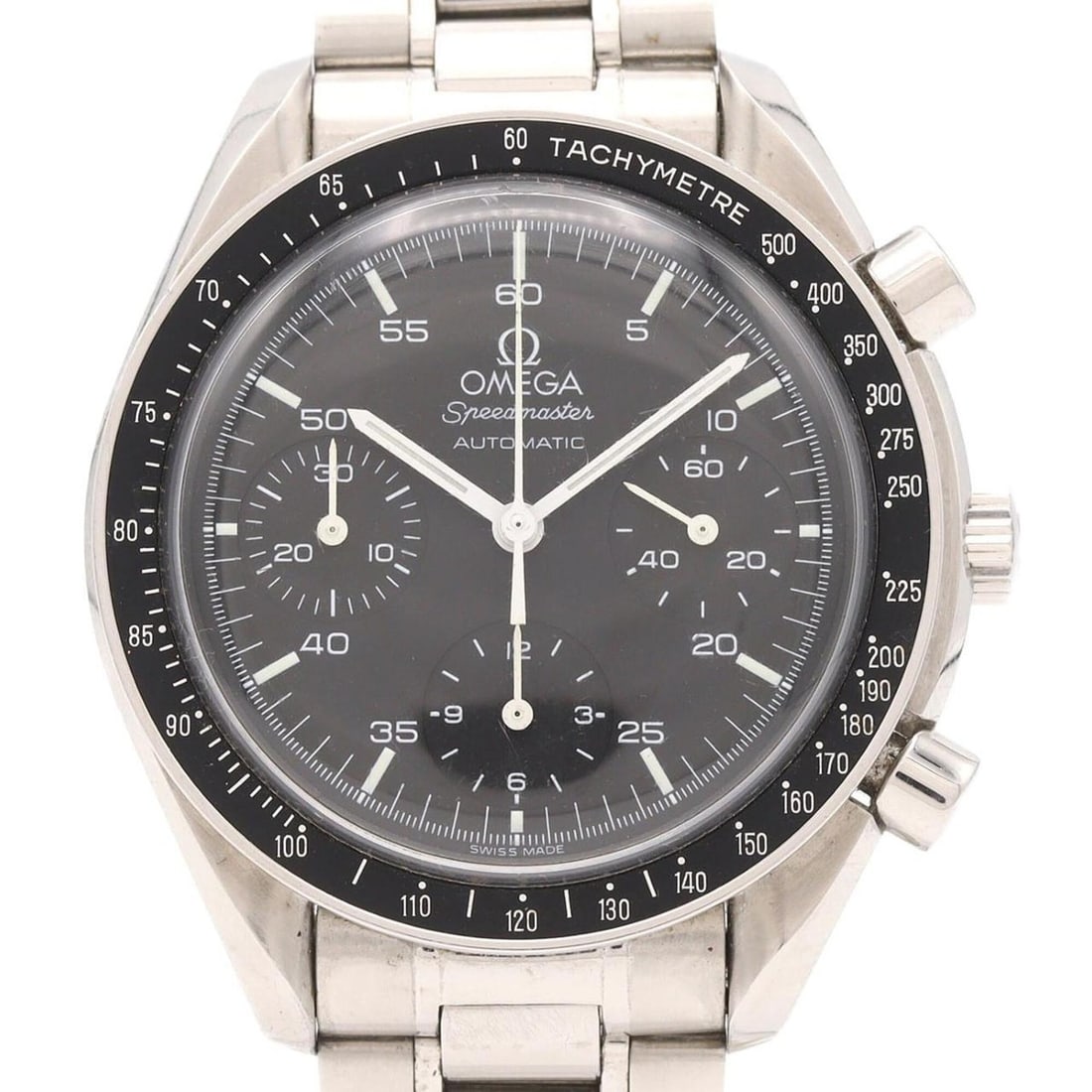 Omega Speedmaster 3510.50 SS Automatic Watch: --- Catalog ---Category: SizeWrist Size: 16.5cm / 6.49''Case Diameter: 39mm / 1.54''Category: DesignType: WristwatchGender: MenColor (Dial): BlackMaterial (Band): Stainless steelMaterial (Case): Stain