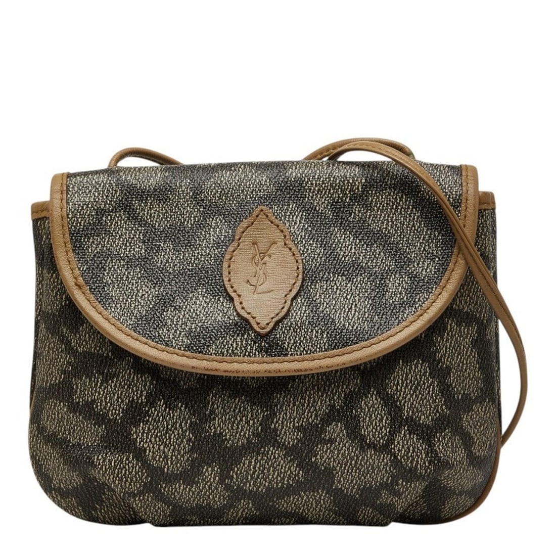 Saint Laurent YSL logo giraffe print shoulder bag, brown/beige leather, women's.: --- Catalog ---Category: SizeSize (HxWxD): 15cm x 20cm x 3cm / 5.9'' x 7.87'' x 1.18''Category: DesignType: Shoulder bagColor: Beige, BrownGender: WomenMaterial: PVC , Leather Category: GeneralBrand: 