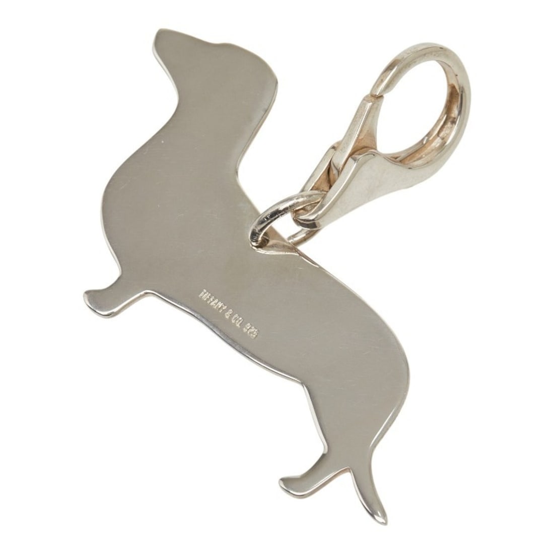 Tiffany & Co. Dog Dachshund Motif Charm Keychain SV925 Silver Women's TIFFANY&Co.