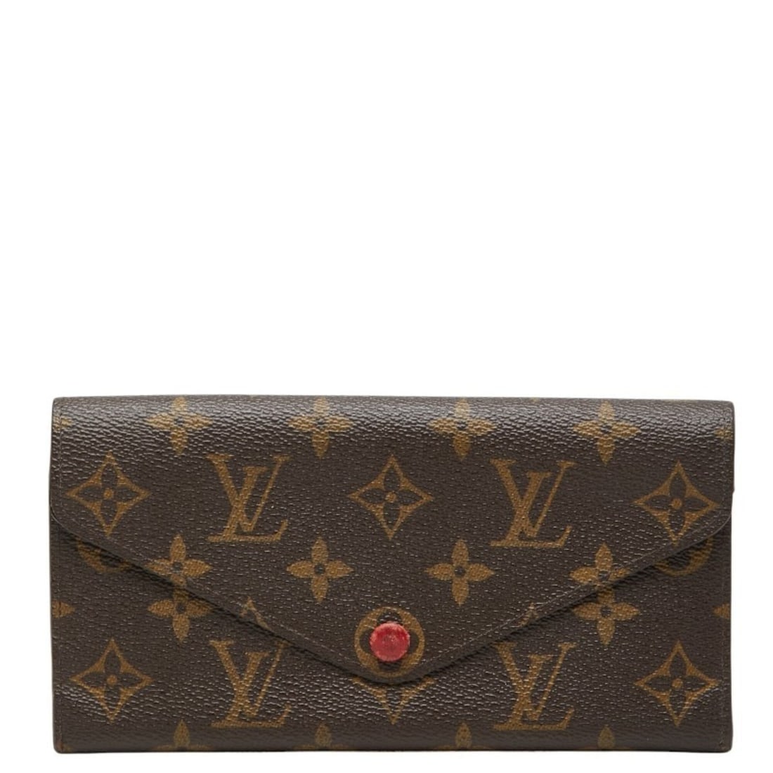 Louis Vuitton Monogram Portefeuille Josephine Long Wallet M60139 Brown Rouge Leather Women's LOUIS