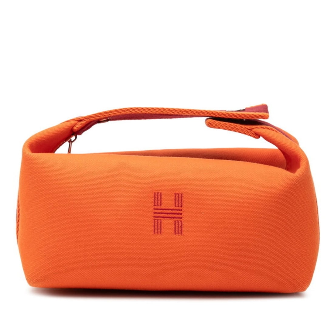 Hermes Bride à Black PM Handbag Pouch Orange Cotton Women's HERMES: --- Catalog ---Category: SizeSize (HxWxD): 10cm x 21cm x 12cm / 3.93'' x 8.26'' x 4.72''Category: DesignType: Handbag, PouchColor: OrangeGender: WomenMaterial: Cotton Category: GeneralBrand: Hermes---