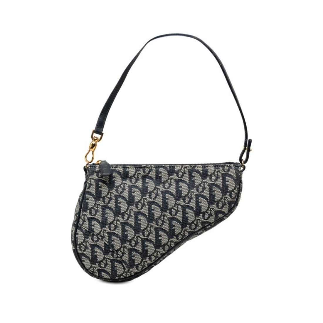 Christian Dior Dior Trotter Saddle Bag One-Shoulder Handbag Navy Canvas Leather Women's: --- Catalog ---Category: SizeSize (HxWxD): 15.5cm x 21cm x 3cm / 6.1'' x 8.26'' x 1.18''Category: DesignType: Handbag, Saddle bag, Shoulder bagColor: NavyGender: WomenMaterial: Canvas , Leather Catego