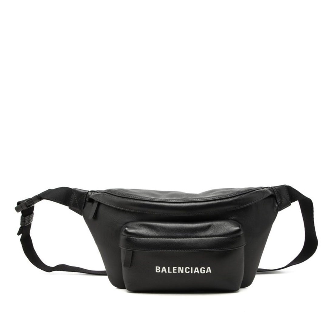 Balenciaga Everyday Waist Bag Body 552375 Black Leather Men's BALENCIAGA