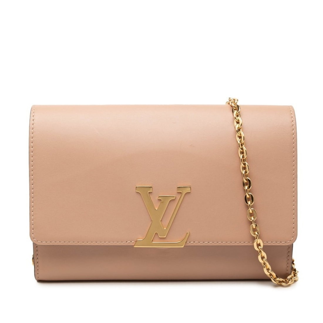 Louis Vuitton Pochette Louise MM Shoulder Bag Clutch M51632 Brown Leather Women's LOUIS VUITTON