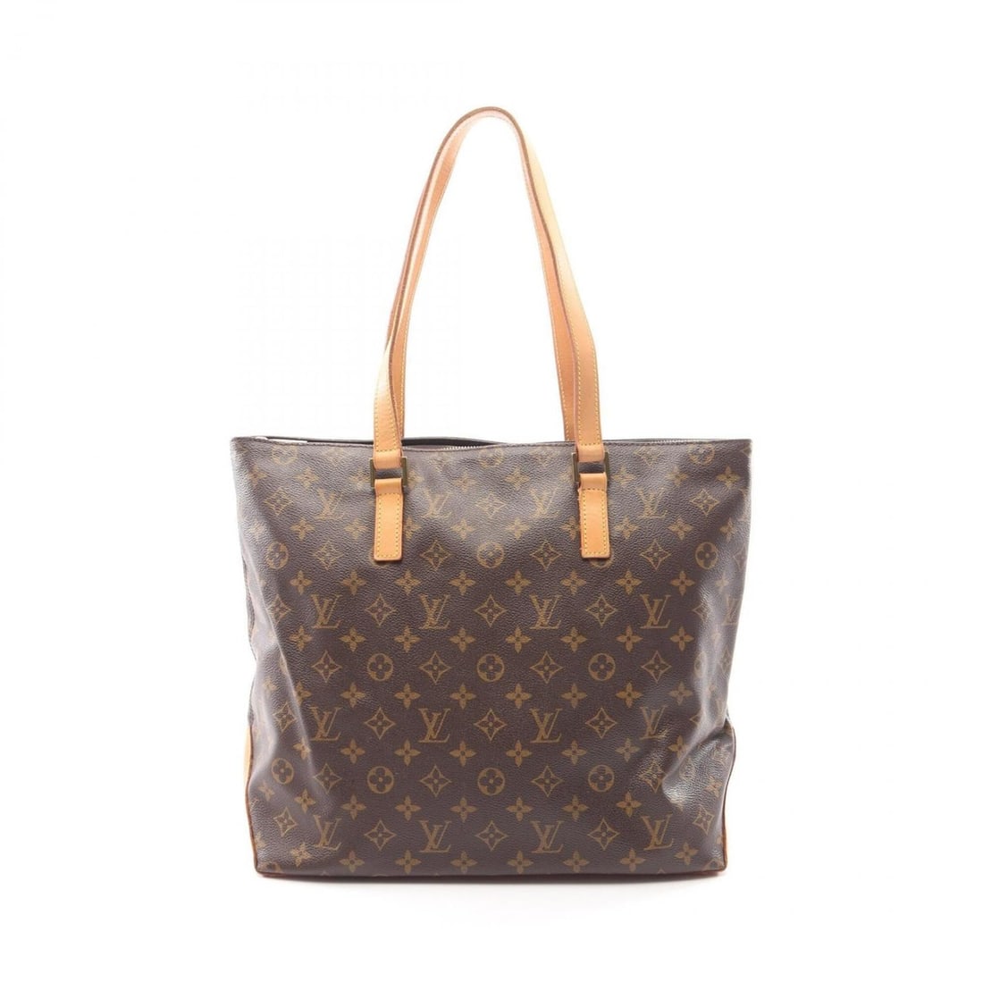 Louis Vuitton Cabas Mezzo Monogram Tote Bag Handbag, Coated Canvas Leather, Women's, Brown, M51151