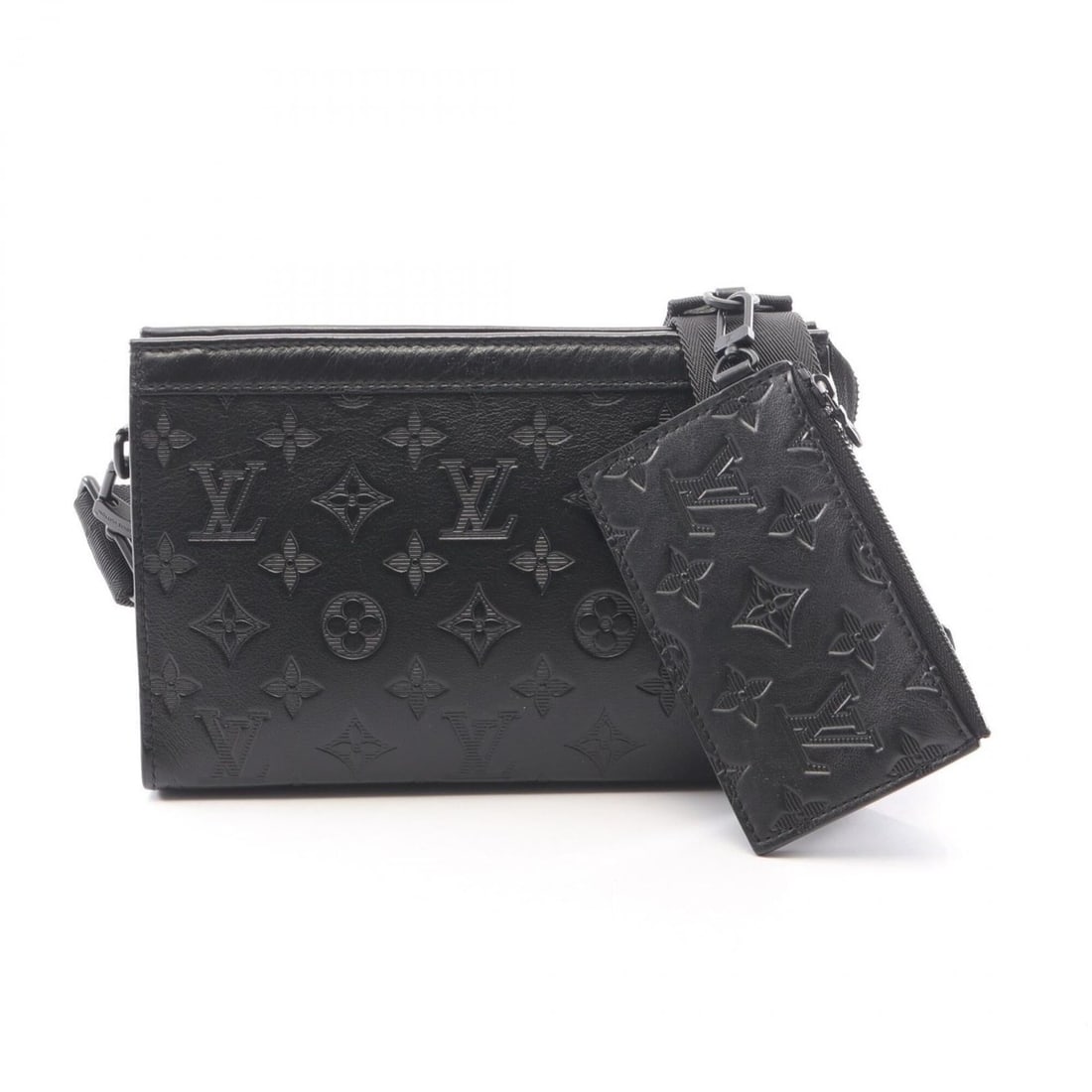 Louis Vuitton Gaston Wearable Wallet Shoulder Bag Handbag Leather Monogram Shadow Men's Black M81115: --- Catalog ---Category: SizeSize (HxWxD): 14cm x 22cm x 4.5cm / 5.51'' x 8.66'' x 1.77''Category: DesignType: Handbag, Shoulder bagColor: Black, NoirGender: Men,WomenMaterial: Monogram Shadow Categor
