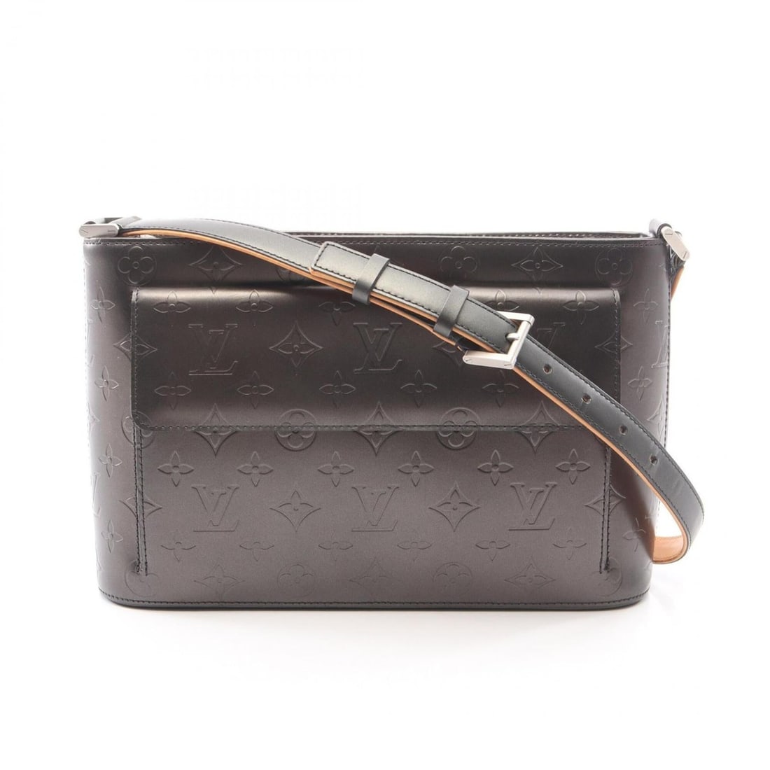 Louis Vuitton Alston Shoulder Bag/Handbag, Leather, Monogram Matte, Women's, Black, M55122: --- Catalog ---Category: SizeSize (HxWxD): 19cm x 30cm x 8cm / 7.48'' x 11.81'' x 3.14''Category: DesignType: Handbag, Shoulder bagColor: Black, NoirGender: WomenMaterial: Monogram Mat Category: Gener