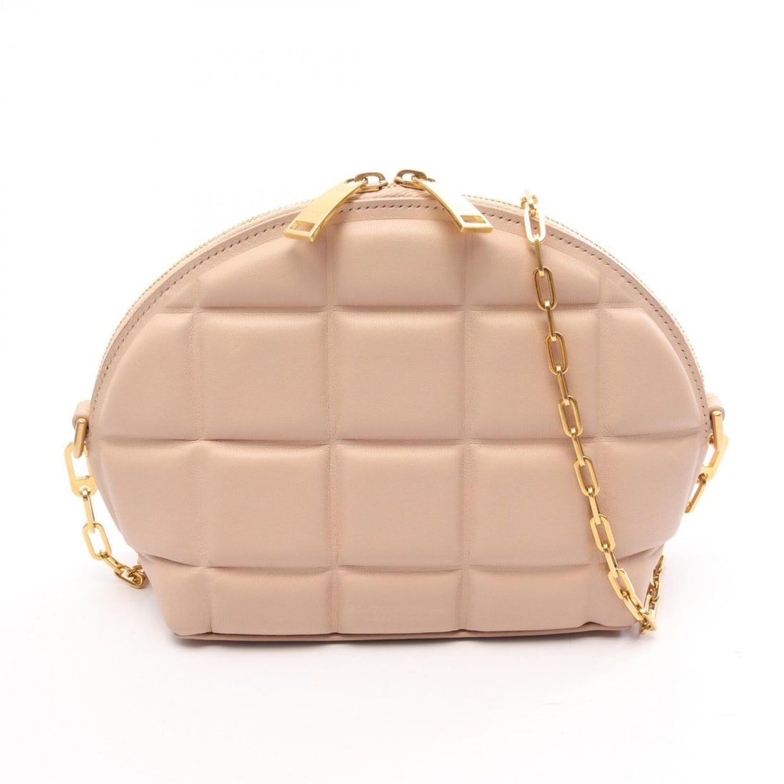 Bottega Veneta Padded Half Moon Shoulder Bag/Handbag, Leather, Women's, Pink, 593165: --- Catalog ---Category: SizeSize (HxWxD): 13cm x 14.5cm x 7cm / 5.11'' x 5.7'' x 2.75''Category: DesignType: Handbag, Shoulder bagColor: PinkGender: WomenMaterial: Leather Category: GeneralBrand: Bot
