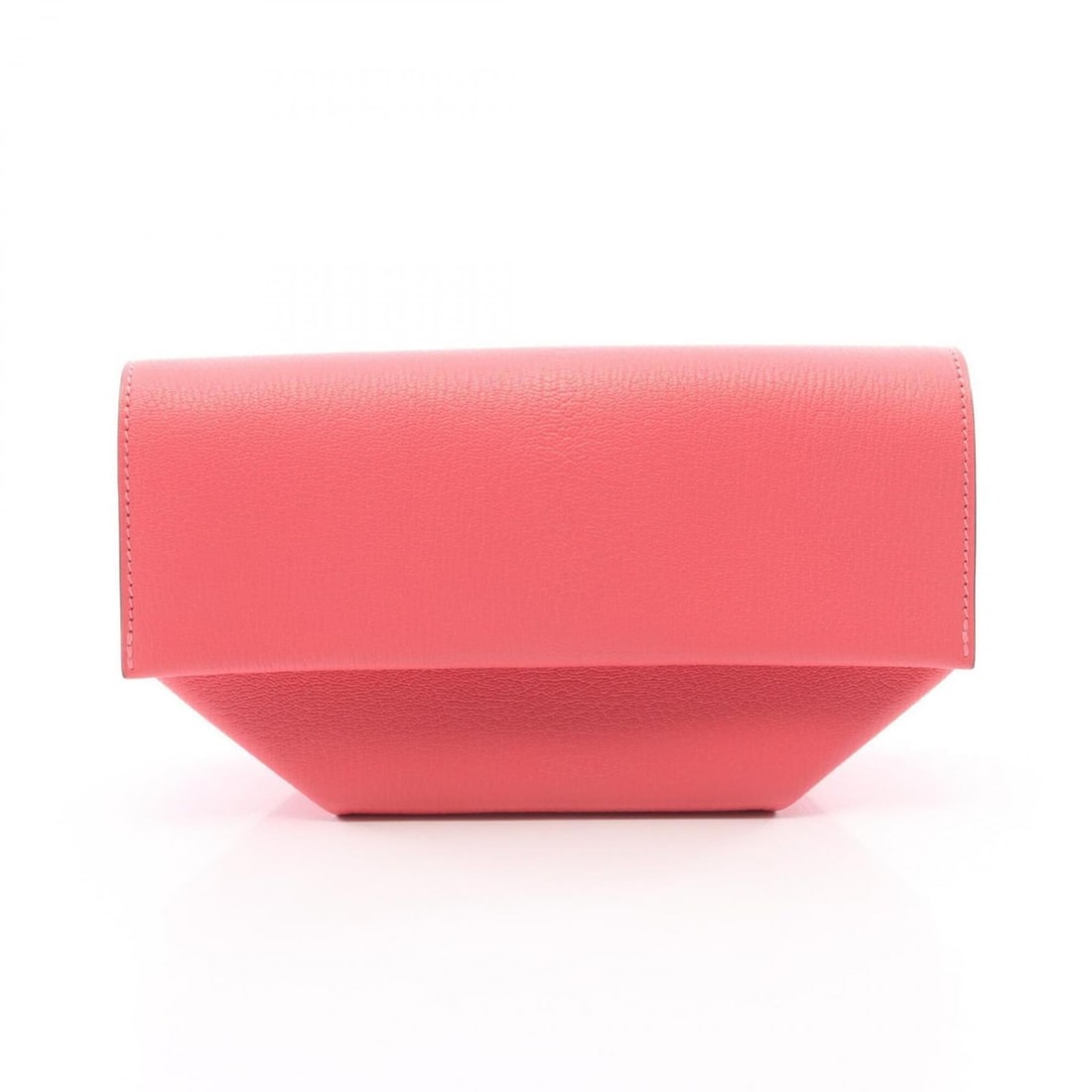 Hermes Opli Rose Azalee Second Bag Clutch Handbag Chevre Leather Women's Pink