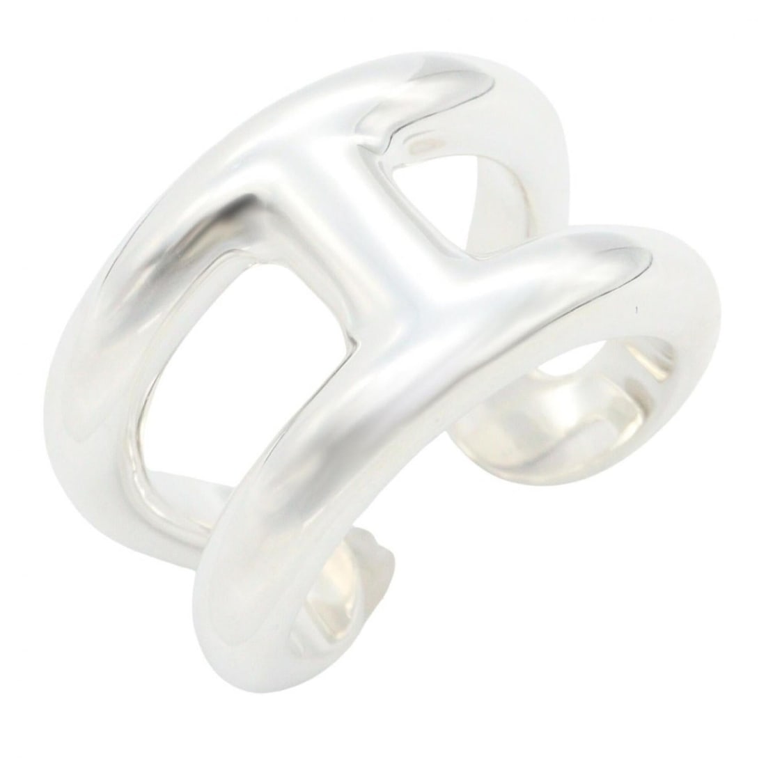 Hermes Osmos PM Ring - Sterling Silver 925 Men's & Women's Tone: --- Catalog ---Category: SizeJP Size: 13US Size: 6.5Category: DesignType: Band ringColor: SilverGender: Men,WomenMaterial: Silver 925Category: GeneralBrand: Hermes--- Item List ---Section: ConditionRa