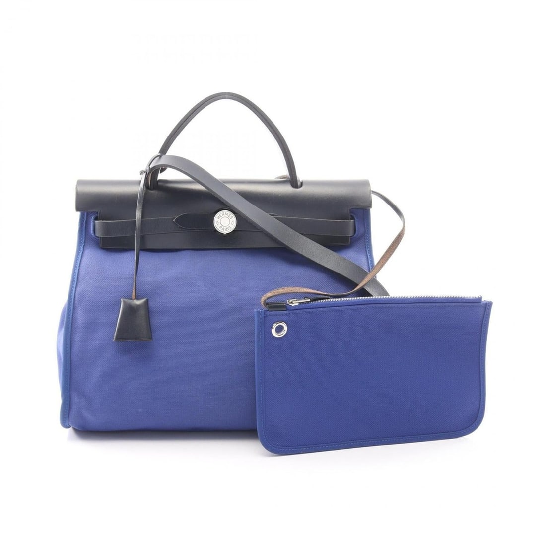 Hermes Herbag Zip PM Blue Electric Indigo 2-Way Handbag Toile H Vache Hunter Women's Navy: --- Catalog ---Category: SizeSize (HxWxD): 24cm x 31cm x 10cm / 9.44'' x 12.2'' x 3.93''Category: DesignType: HandbagColor: Blue Electric, Blue indigo, NavyGender: WomenMaterial: Toile H Category: Gen