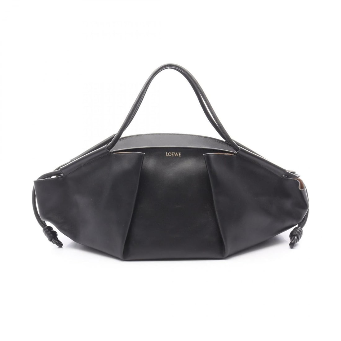 Loewe Paseo Handbag, Leather, Women's, Black, A709G41X011100 (1 of 16)