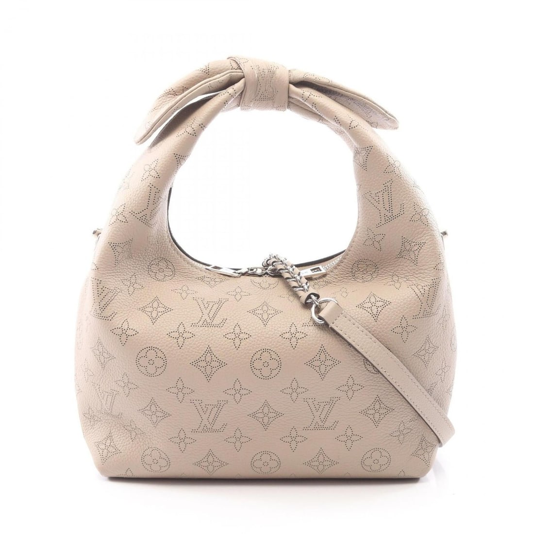 Louis Vuitton LOUIS VUITTON White Not PM Mahina Galet 2-Way Handbag Leather Women's Beige M20701: --- Catalog ---Category: SizeSize (HxWxD): 18cm x 24cm x 10cm / 7.08'' x 9.44'' x 3.93''Category: DesignType: HandbagColor: BeigeGender: WomenMaterial: Leather Category: GeneralMPN: M20701Brand: Louis