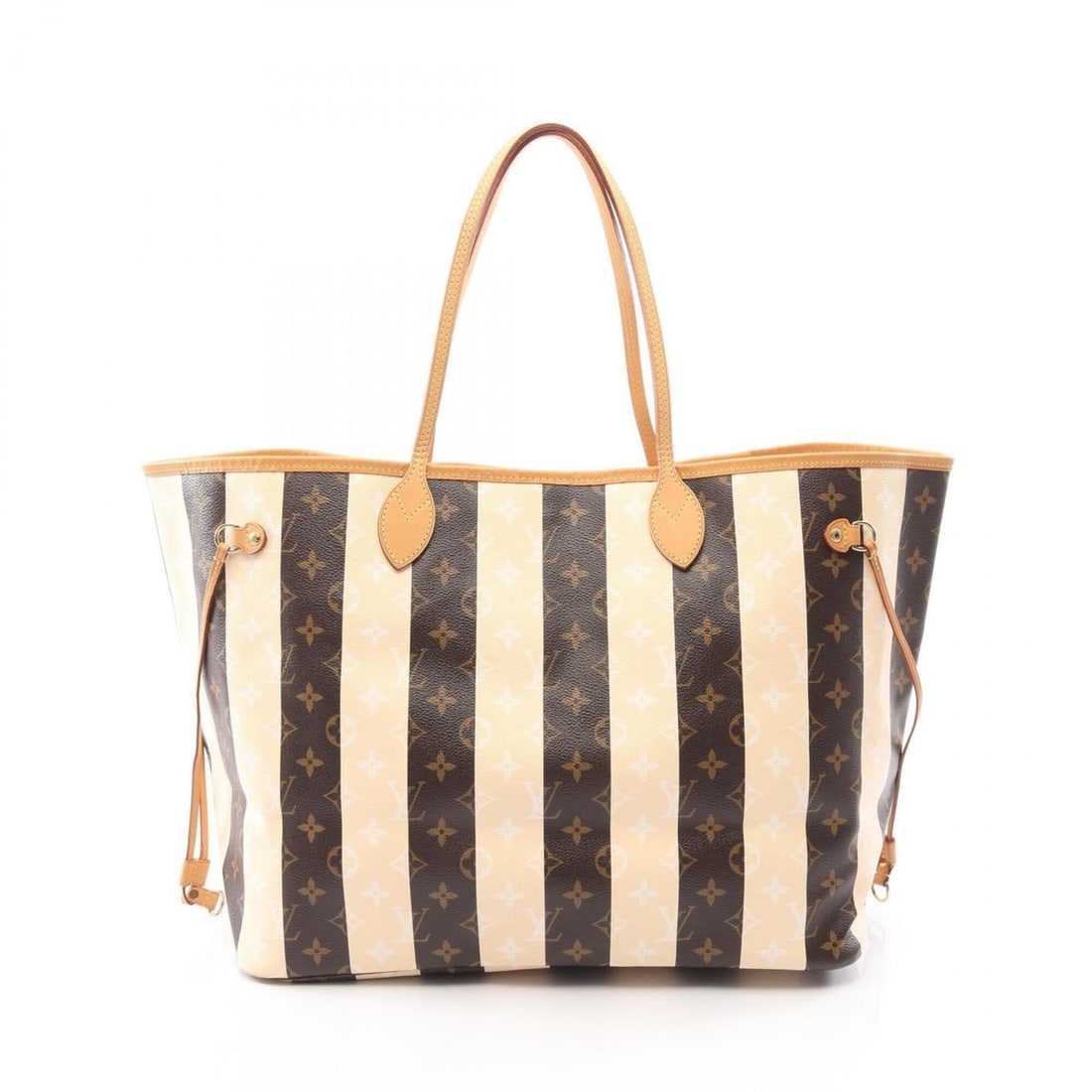 Louis Vuitton Neverfull GM Tote Bag Handbag, Coated Canvas and Leather, Monogram Rayures, Women's,