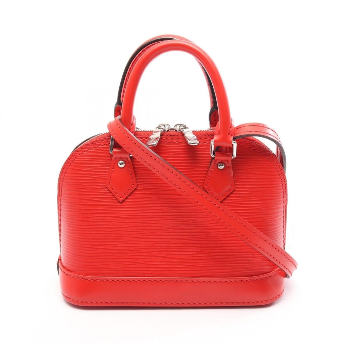Louis Vuitton Nano Alma Epi Coquelicot 2-Way Shoulder Bag/Handbag, Leather, Women's, Red, M50516: --- Catalog ---Category: SizeSize (HxWxD): 12cm x 17cm x 8cm / 4.72'' x 6.69'' x 3.14''Category: DesignType: Handbag, Shoulder bagColor: Coquelicots, Red colorGender: WomenMaterial: Leather Category: 