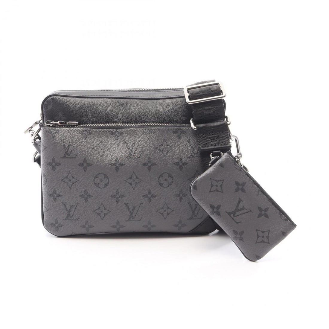 Louis Vuitton Trio Messenger Monogram Eclipse Shoulder Bag/Handbag, Coated Canvas Leather, Men's, (1 of 14)