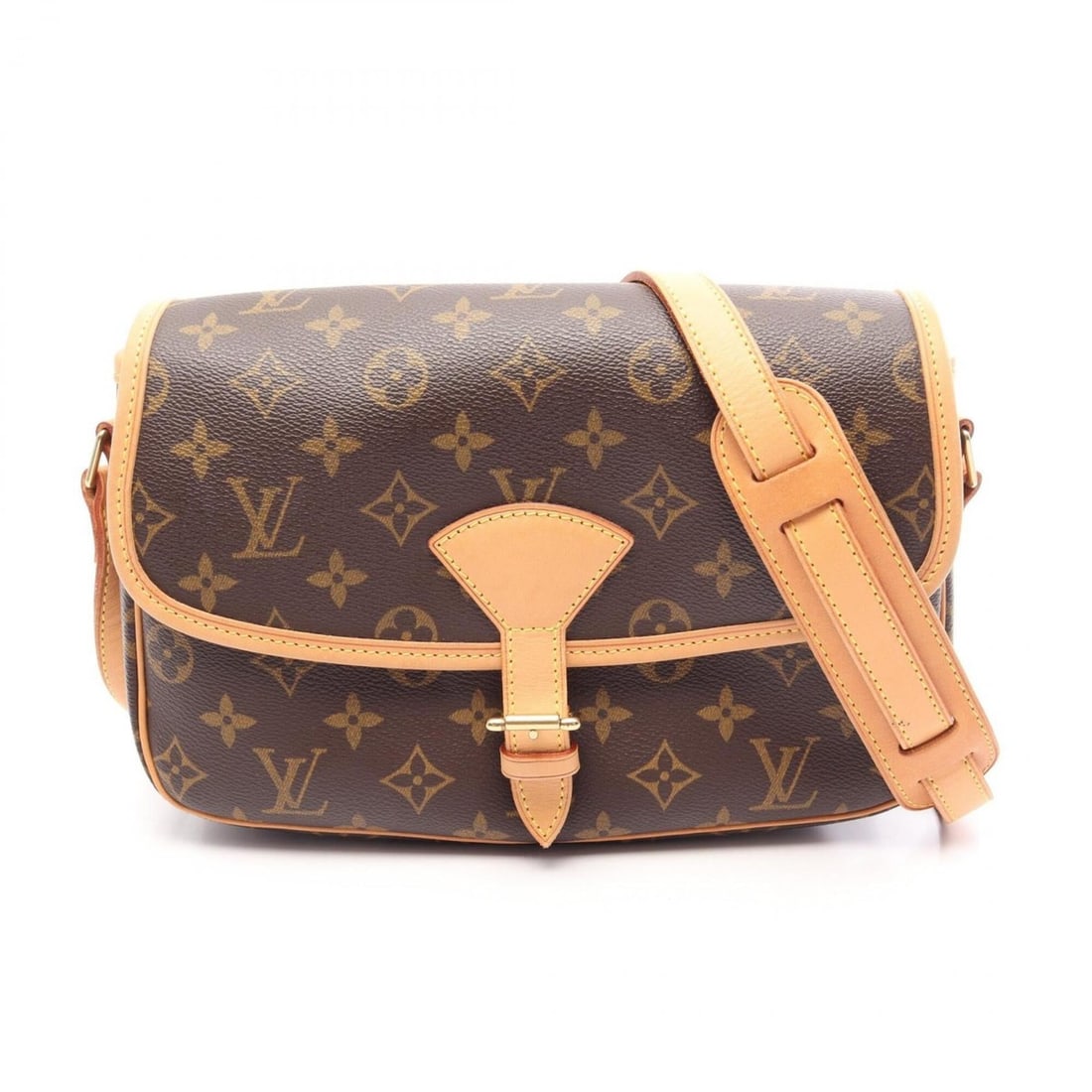 Louis Vuitton Sologne Monogram Shoulder Bag/Handbag, Coated Canvas and Leather, Women's, Brown, (1 of 17)