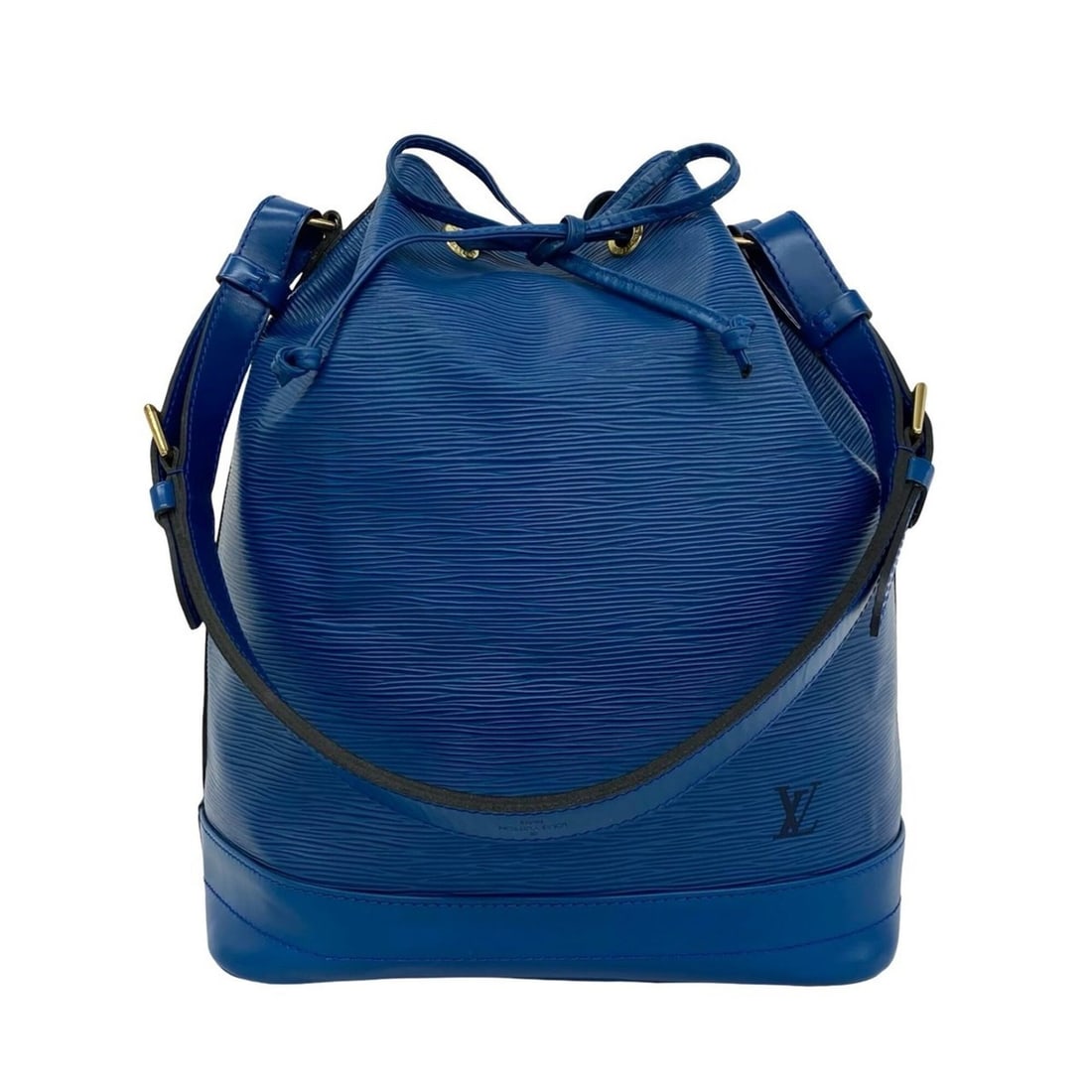 LOUIS VUITTON Vintage Noé Epi Leather Drawstring Shoulder Bag Crossbody Toledo Blue 35455 (1 of 15)