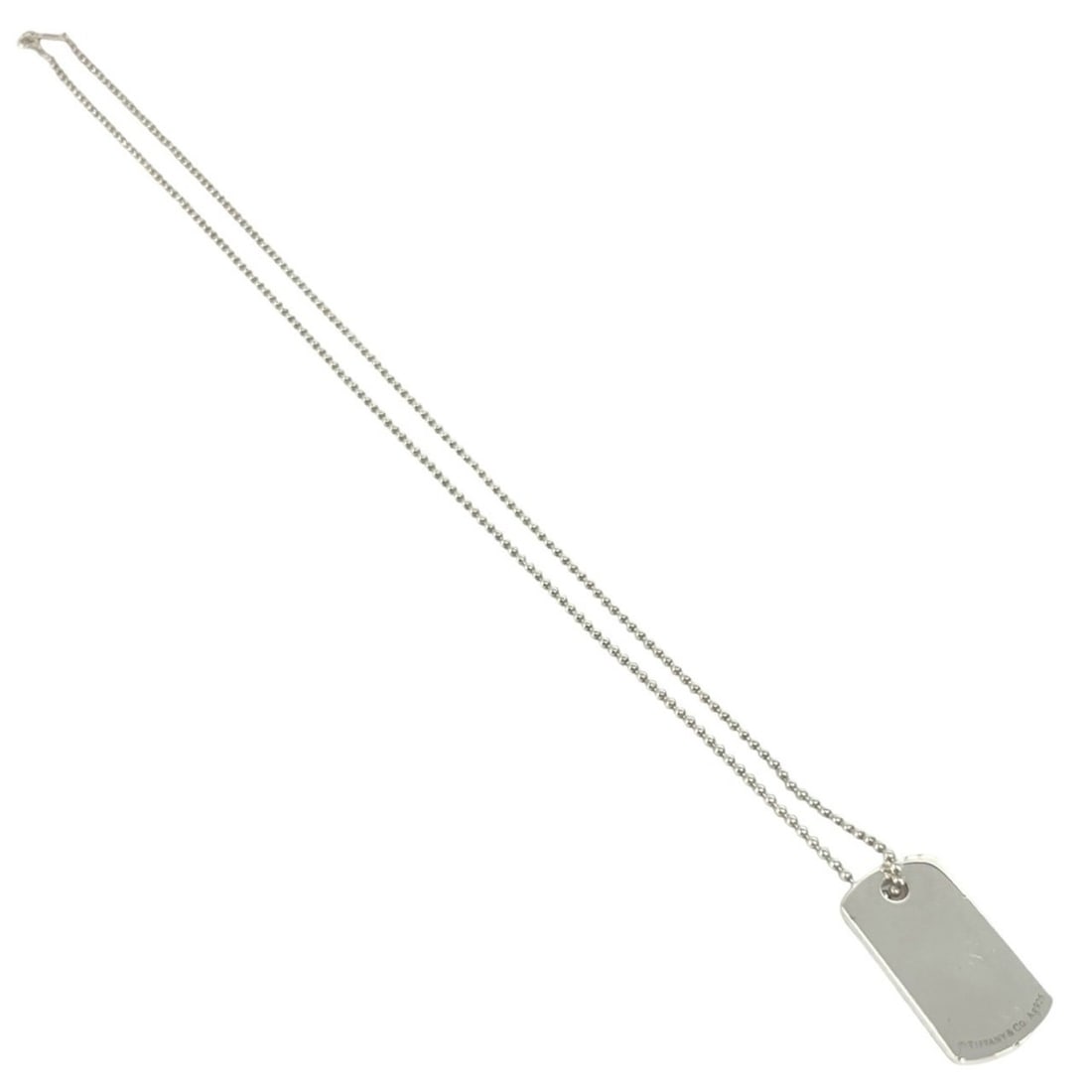 TIFFANY&Co. Tiffany Makers ID Necklace, Sterling Silver 925, Accessory, Pendant, Choker, 96893: --- Catalog ---Category: SizePendant Size: 31mm x 17mm / 1.22'' x 0.66''Neck Circumference: 61.5 cm / 24.21''Category: DesignColor: SilverGender: WomenMaterial: Silver 925Pendant Type: PendantNecklace