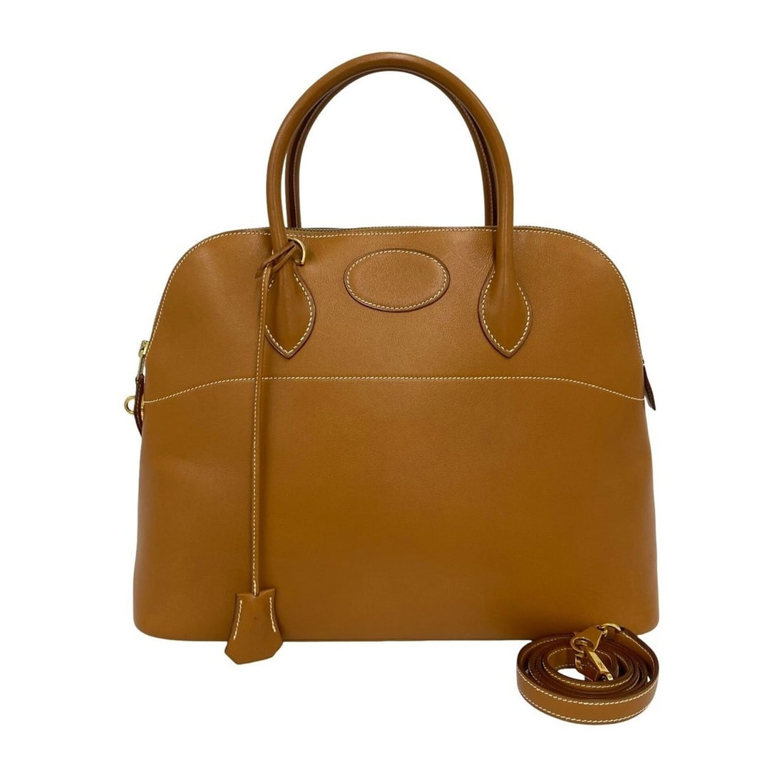 HERMES Bolide 35 Veau Gulliver 2-way Shoulder Bag, Handbag, Tote Gold 89482: --- Catalog ---Category: SizeSize (HxWxD): 27cm x 35cm x 14cm / 10.62'' x 13.77'' x 5.51''Category: DesignType: Handbag, Shoulder bag, Tote bagColor: BrownGender: WomenMaterial: Gulliver leather Categ